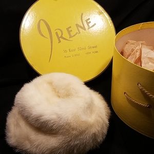 Vintage faux fur hat